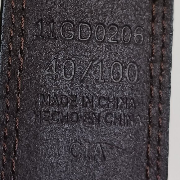 Dickies Genuine Leather Belt Casual Blue Distressed size 40/100 - Picture 8 of 8